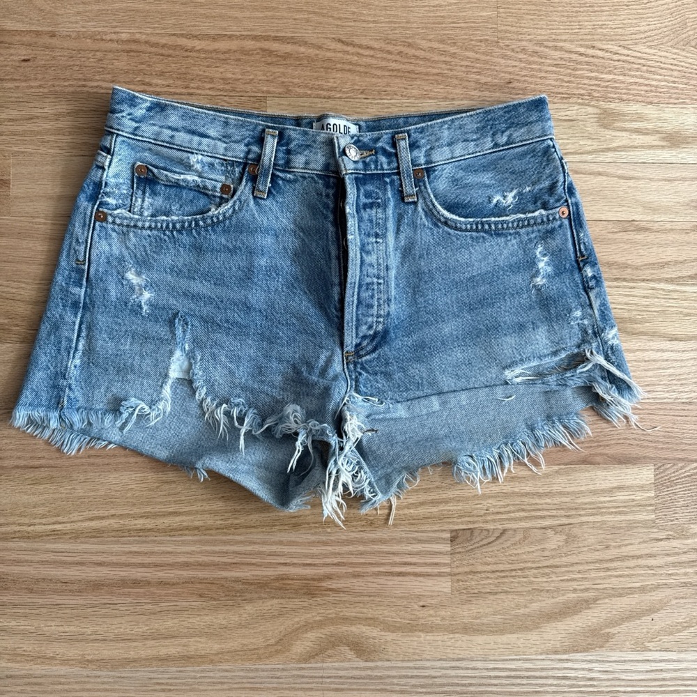 Agolde Distressed Denim shorts